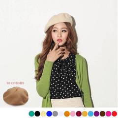 【メール便可】 新作ベレー帽 秋カラー入荷 ニット帽 レディース 秋冬 全16色