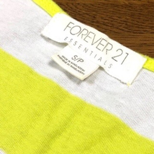 美品 フォーエバー21 ネオンカラー ボーダー タンクトップ ライム 蛍光 フォーエバー21 Forever21 新品 中古のオークション モバオク No