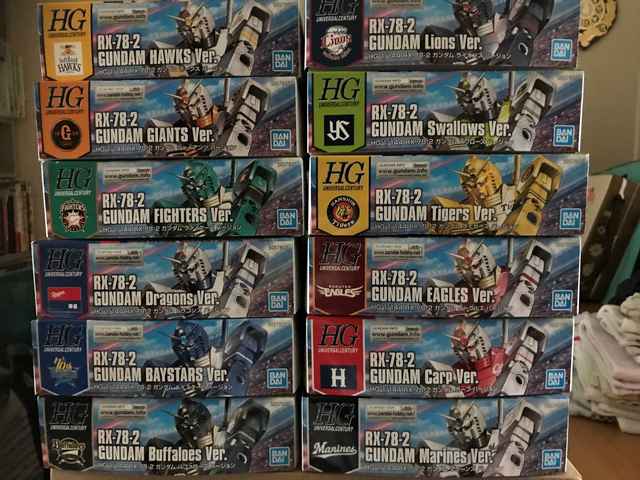 【ガンダム40周年 プロ野球12球団 コラボ】 ガンプラ】ガンダム40周年 プロ野球12球団コラボ ガンプラ多数